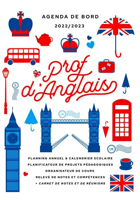 Agenda de bord 2022/2023 prof d'anglais