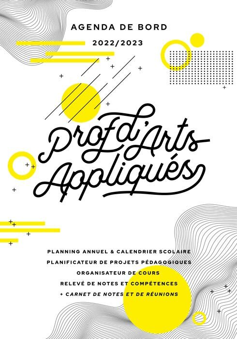 Agenda de bord 2022/2023 prof d'arts appliqués
