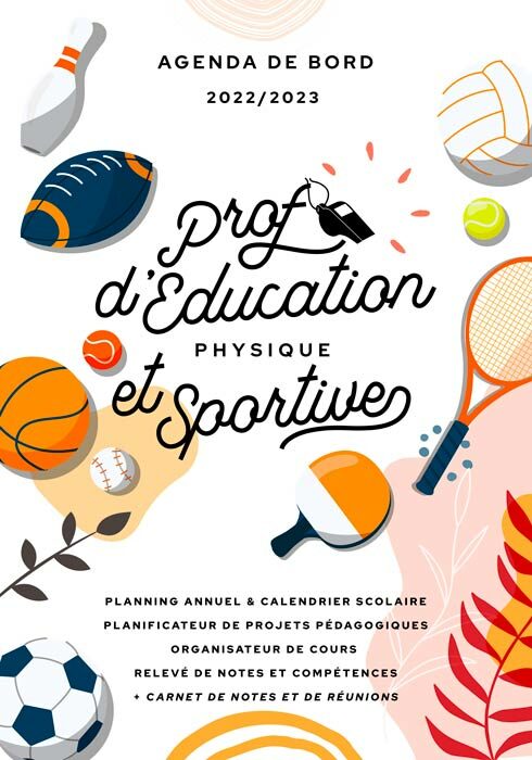 Agenda de bord 2022/2023 prof d'éducation physique et sportive