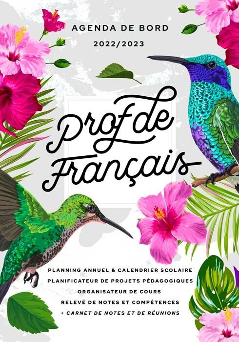 Agenda de bord 2022/2023 prof de français