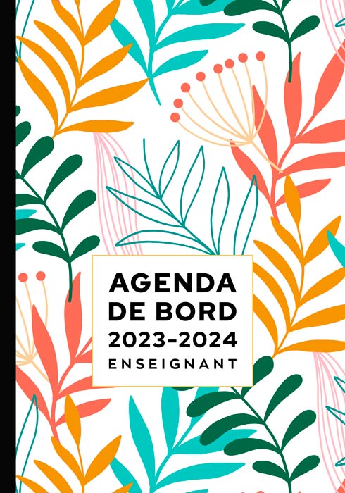 Agenda de prof des écoles 2023-2024: Organisateur Enseignant Semainier |  Planifier et organiser l'année scolaire 2023-2024 | 2 Pages = 1 Semaine |  12