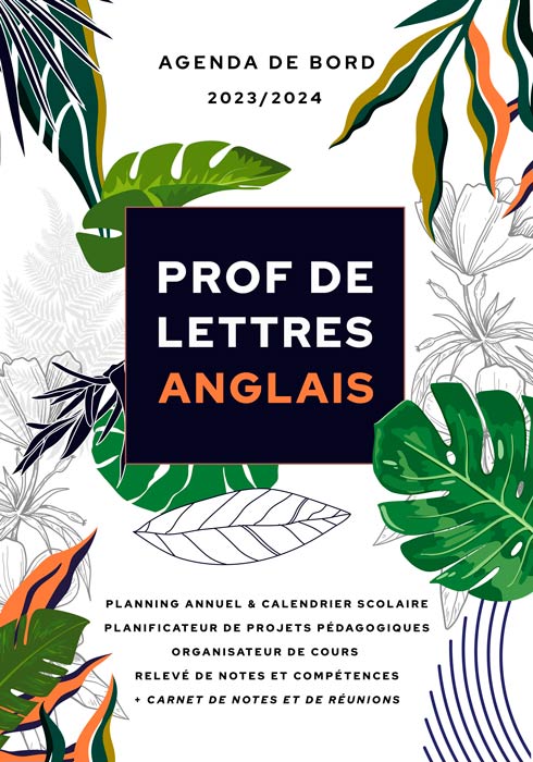 Agenda scolaire - calendrier professionnel - cahier de texte