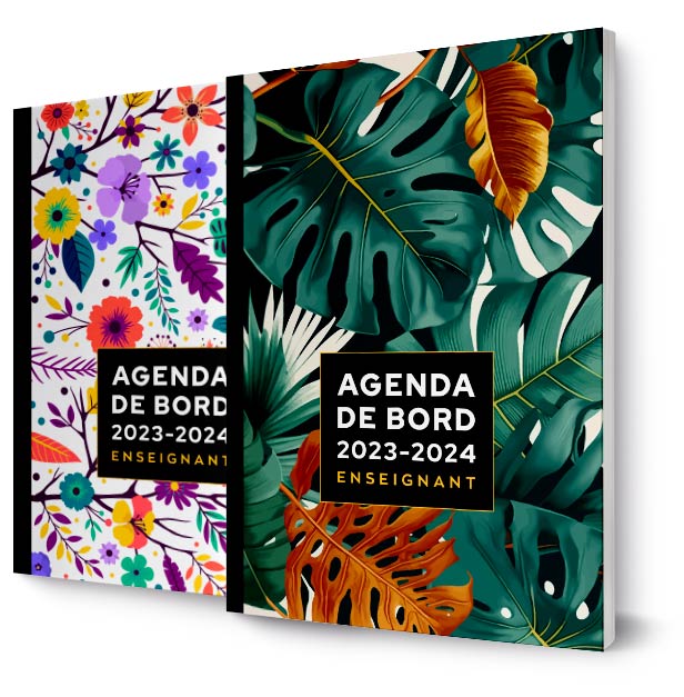 Agenda académique 2024, agenda 2023-2024 jour par page, couverture rigide  organisée de