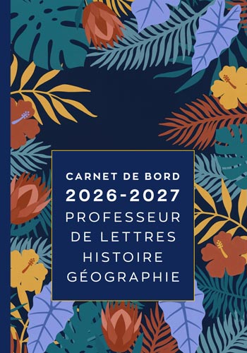 Carnet de bord Professeur Lettres-Histoire-Géo – Version 2